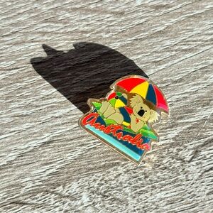 Australia Koala Vintage Pin - Beach Umbrella Design